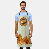 Baked Goodies Konditorei Brot Baker Logo Green Str Schürze (Getragen)