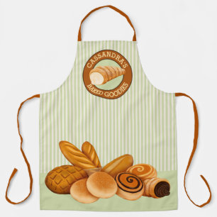 Baked Goodies Konditorei Brot Baker Logo Grüner St Schürze