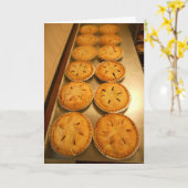 "Baked Pies" Dankeschön Karte (Gelbe Blume)