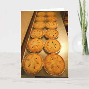 „Baked Pies" Thanksgiving-Karte Karte