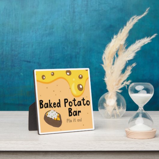 Baked Potato Bar Plaque Fotoplatte (InSitu)