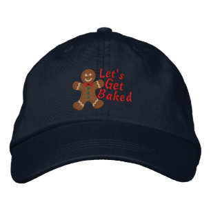 Baked sagt Gingerbread Man Bestickte Baseballkappe