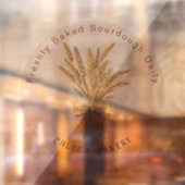 Baked Sourdough Bread Wheat Bow Fensteraufkleber (Blatt 2)