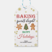 Baked Spirituosen hell, Holidays Bevorzugung Tags Geschenkanhänger (Vorderseite)