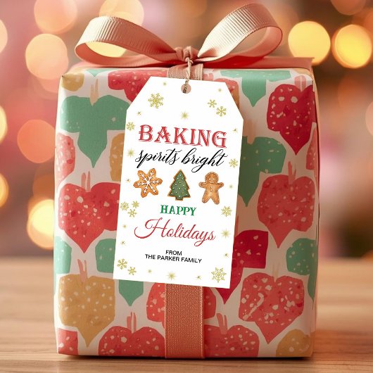 Baked Spirituosen hell, Holidays Bevorzugung Tags Geschenkanhänger