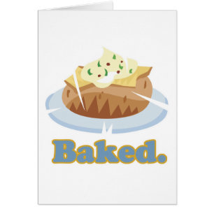BAKED text baked potato