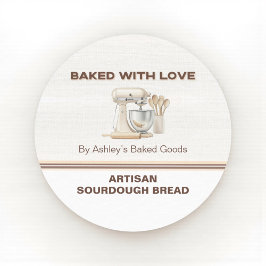 Baked With Love Artisan Brot Bäckerei Aufkleber