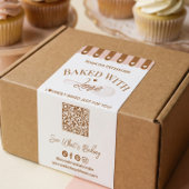 Baked With Love Hand Drawn Whisk QR Code Bakery
