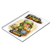 Baked with Love Notebook Cute Dino Notizblock (Linke Seite)