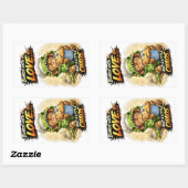 Baked with Love Sticker Cute Dino (Blatt)