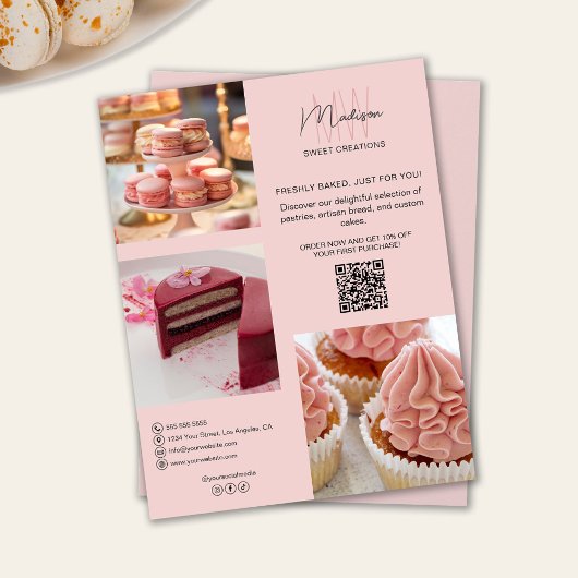 Bakeholder-Logo Monogram Pink Flyer