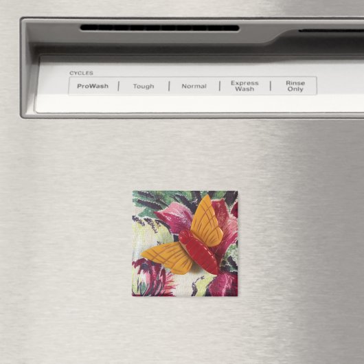 Bakelite Butterfly auf Stoff Magnet (In Situ (Geschirrspüler))