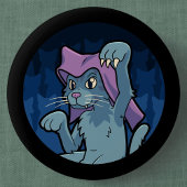 Bakeneko- Japanese Cat Yokai Button
