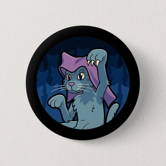 Bakeneko- Japanese Cat Yokai Button (Vorderseite)