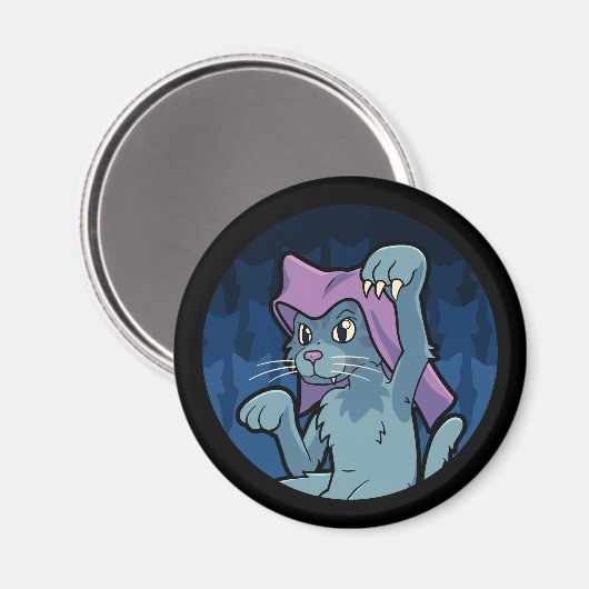 Bakeneko - Japanische Katze Yokai Magnet (Vorderseite/Rückseite)