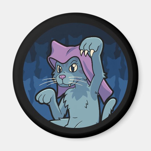 Bakeneko - Japanische Katze Yokai Magnet (Vorne)