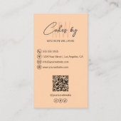 Bakenkuchen für das Logo "Custom Monogram" Visitenkarte (Rückseite)