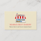 Baker Bäckerei Geschäft Café Visitenkarte (Vorderseite)