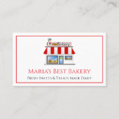 Baker Bäckerei Geschäft Café Visitenkarte (Vorderseite)