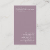 Baker Bakery Business Cards Visitenkarte (Rückseite)