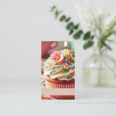 Baker Bakery Business Cards Visitenkarte (Stehend Vorderseite)