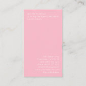Baker Bakery Business Cards Visitenkarte (Rückseite)