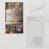 Baker Bakery Business Cards Visitenkarte (Vorne/Hinten)