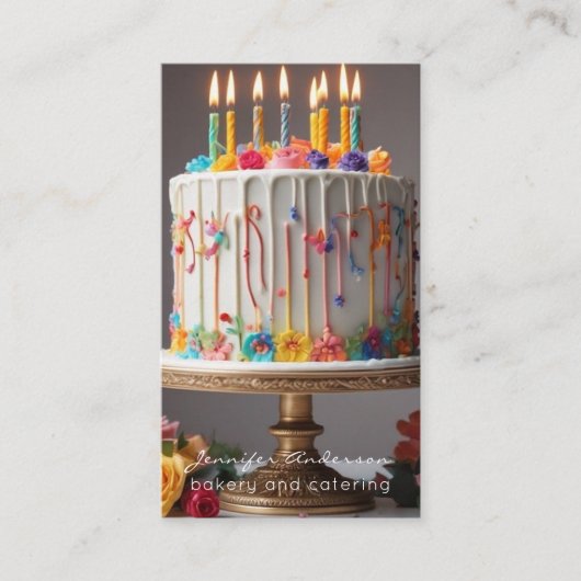 Baker Bakery Business Cards Visitenkarte (Vorderseite)