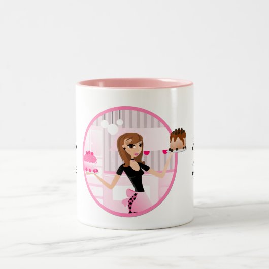 Baker/Bakery/Pastry Chef Coffee/Tea/Cocoa Mug 2 Zweifarbige Tasse (Mittel)
