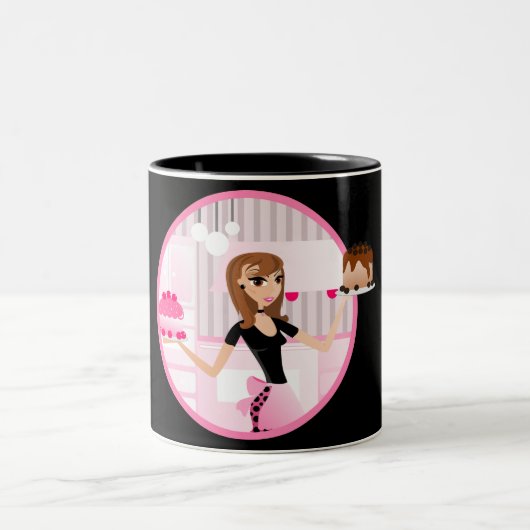 Baker/Bakery/Pastry Chef Coffee/Tea/Cocoa Mug 3 Zweifarbige Tasse (Mittel)