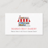 Baker Bakery Store Cafe Business Card Visitenkarte (Vorderseite)