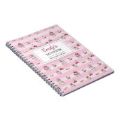 Baker Baking Sweet Dessert Blank Recipe Kitchen Notizblock (Rechte Seite)