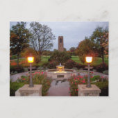 Baker Bark Carillion Tower & Fountain Postkarte (Vorderseite)