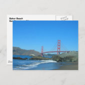 Baker Beach Postkarte (Vorne/Hinten)