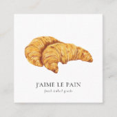 Baker/Boulangerie-Visitenkarte Quadratische Visitenkarte (Vorderseite)