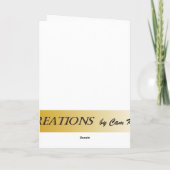 Baker Boy Geburtstagskarte Karte (Rückseite)