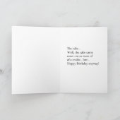 Baker Boy Geburtstagskarte Karte (Innenseite)