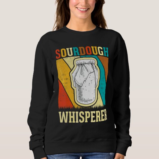 Baker Brotbackautomat Retro Sauerteig-Flüsterer Sweatshirt (Vorderseite)