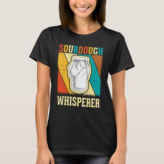 Baker Brotbackautomat Retro Sauerteig-Flüsterer T-Shirt (Vorderseite)