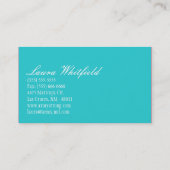 Baker Brünett Baker Baker Cups Bake Business Card Visitenkarte (Rückseite)