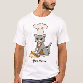 Baker Cat - Grauer Tom Konditorei Koch Cat Lover T-Shirt
