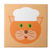 Baker Cat Keramik Tile Fliese (Vorderseite)
