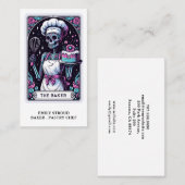 Baker Caterer Tarot Card Business Card Visitenkarte (Vorne/Hinten)
