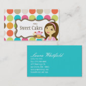 Baker Cup Cakes Bäckerei Süßigkeiten Leckereien Vi Visitenkarte (Vorne/Hinten)