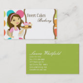 Baker Cup Cakes Bäckerei Süßigkeiten Leckereien Vi Visitenkarte (Vorne/Hinten)