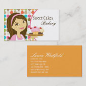 Baker Cup Cakes Backwaren Süßigkeiten Leckereien V Visitenkarte (Vorne/Hinten)