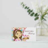 Baker Cup Cakes Backwaren Süßigkeiten Leckereien V Visitenkarte (Stehend Vorderseite)