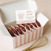 Baker Cupcake Thank You Promo Code Pastry Bakery Rabattkarte