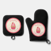 Baker Cupcakes Ofenhandschuh & Topflappen-Set (Vorderseite)