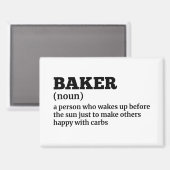 Baker Definition Kitchenetz Magnet (Vorderseite/Rückseite)
